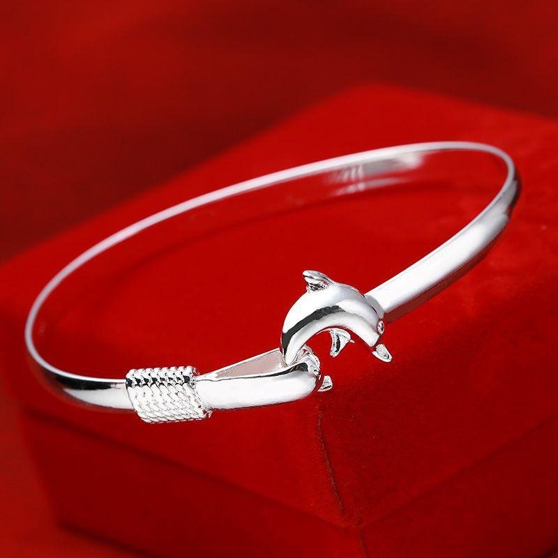 Cute Dolphin Love Bracelet Female Student Bracelet Fashion Open Bracelet Tanabata Valentine's Day Gift